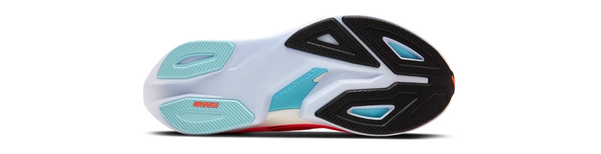 Buty Brooks Hyperion Max 3 pomarańczowe - zdjęcie podeszwy zewnetrznej