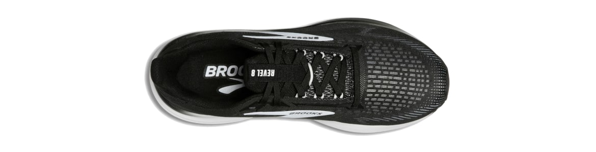 Buty Brooks Ghost 17 męskie czarno-białe - zdjęcie cholewki