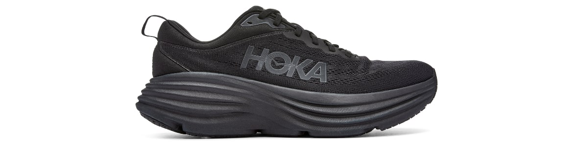 Hoka Bondi 8 Wide czarne - zdjęcie podeszwy środkowej