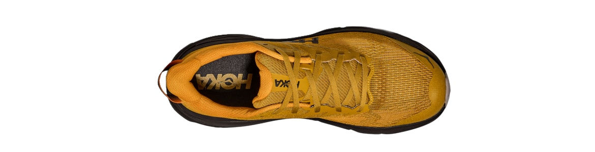 Buty męskie Hoka Challenger art 8 musztardowe (MSTRD) - zdjęcie cholewki 