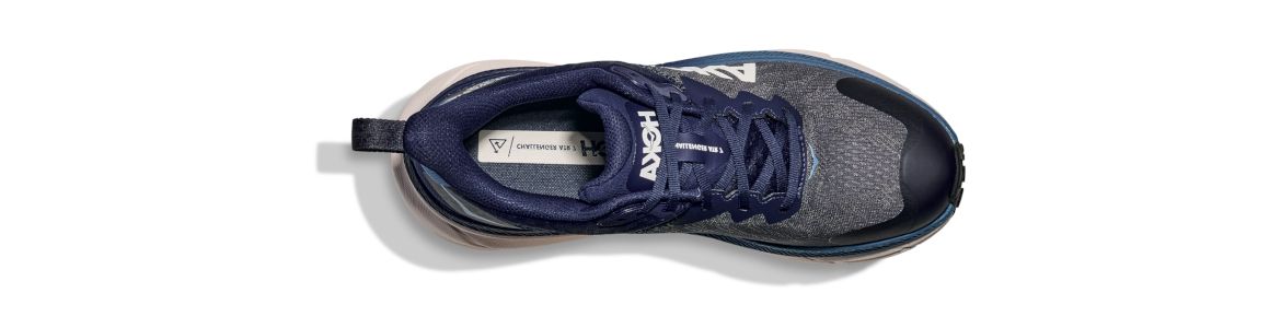 Buty Hoka Challenger Art 7 z membraną G_TX (wodoodporne) niebieskie (MGRT) - zdjęcie cholewki