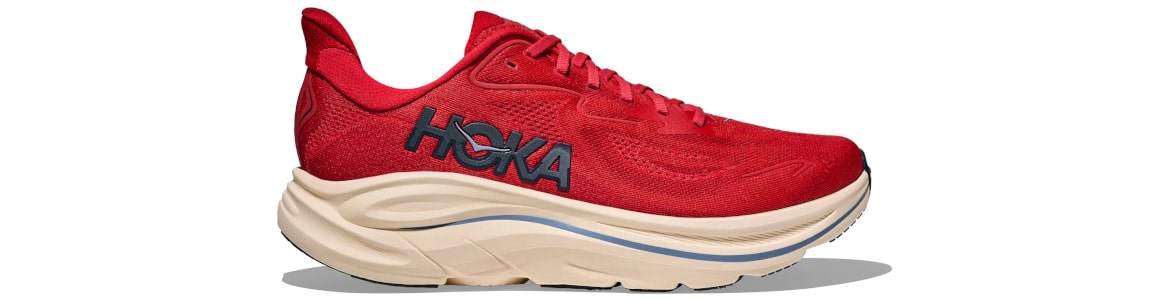 Buty męskie czerwone (VLLN) Hoka Clifton 10 - zdjęcie podeszwy środkowej 