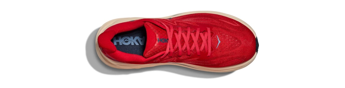 Buty męskie czerwone (VLLN) Hoka Clifton 10 - zdjęcie cholewki