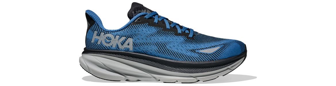 Buty Hoka Clifton 9 z membraną G-TX (wodoodporne) czarno-niebieskie (BGYN) męskie - zdjęcie podeszwy środkowej