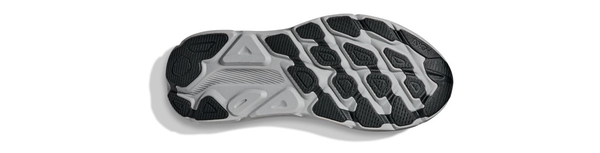 Buty Hoka Clifton 9 z membraną G-TX (wodoodporne) czarno-niebieskie (BGYN) męskie - zdjęcie podeszwy zewnętrznej