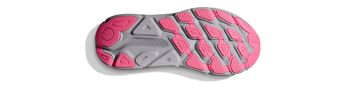 Buty Hoka Clifton 9 z membraną G-TX (wodoodporne) szare (GYSK) damskie - zdjęcie podeszwy zewnętrznej