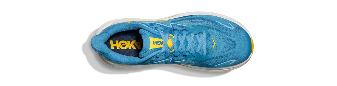 Buty męskie Hoka Clifton 10 Wide (na szersza stopę) niebieskie (ALF) - zdjęcie cholewki