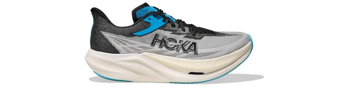 Buty Hoka Rocket X 3 biało-czarne męskie (WBLC) - zdjęcie podeszwy środkowej