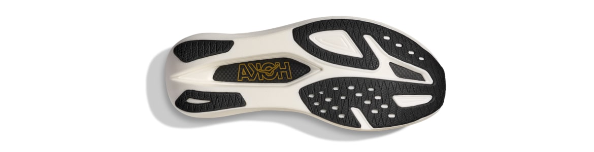 Buty Hoka Rocket X 3 czarno-złote męskie (BKGD)- zdjęcie podeszwy zewnętrznej 