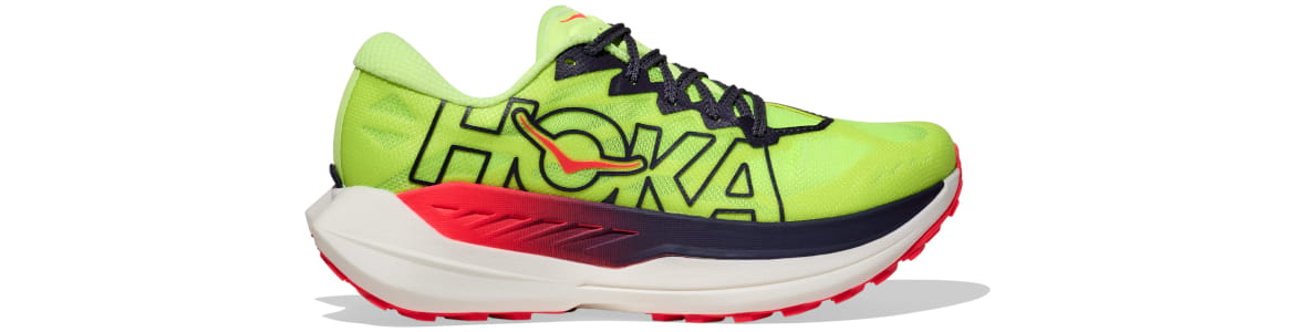 Hoka męskie Rocket X Trail żółto-czerwone (NZN) - zdjęcie podeszwy środkowej 