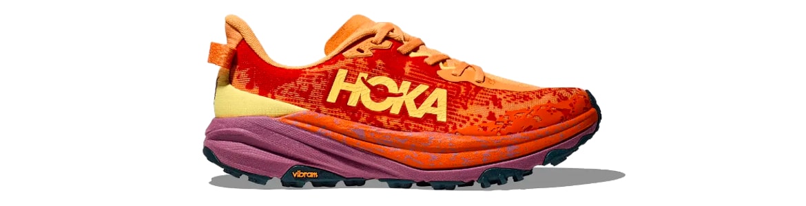 Buty Hoka Speedgoat 6 damskie pomarańczowe (SRBT) - zdjęcie podeszwy środkowej