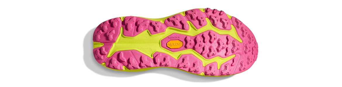 Buty Hoka Speedgoat 6 damskie czarno-żółte (BNNH)- zdjęcie podeszwy zewnetrznej