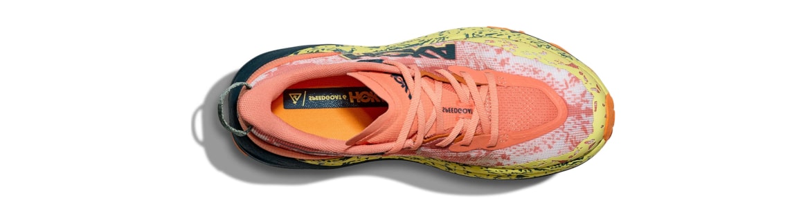 Buty Hoka Speedgoat 6 damskie pomarańczowe (FDS) - zdjęcie cholewki