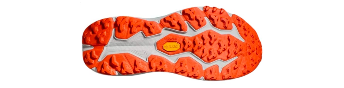 Buty Hoka Speedgoat 6 damskie niebiesko-szare (VYM) - zdjęcie podeszwy zewnetrznej