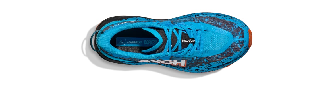Buty Hoka One One Speedgoat 6 niebieskie (SWRD) męskie - zdjęcie cholewki