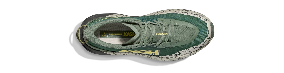 Buty Hoka One One Speedgoat 6 Wide męskie zielone (FNS) męskie - zdjęcie cholewki