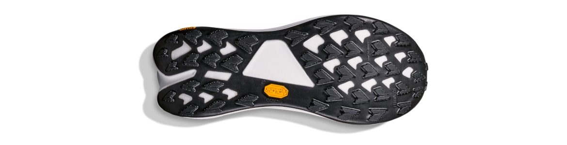 Buty męskie Hoka Tecton x3 czarno-żółte - zdjęcie podeszwy zewnetrznej
