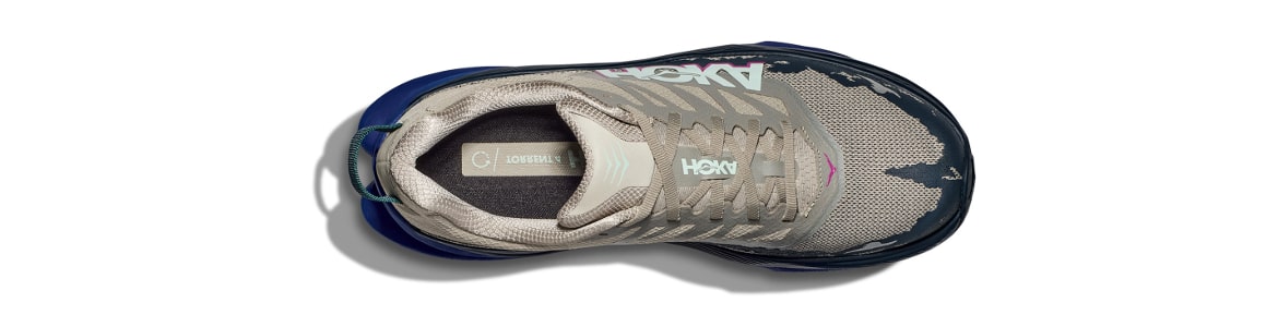 Hoka Torrent  szaro-niebieskie (FRRL) męskie - zdjęcie cholewki