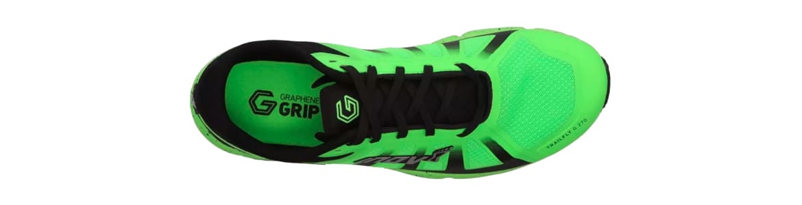 Zdjęcie cholewki zielonych butów Inov-8 TrailFly G 270 V2