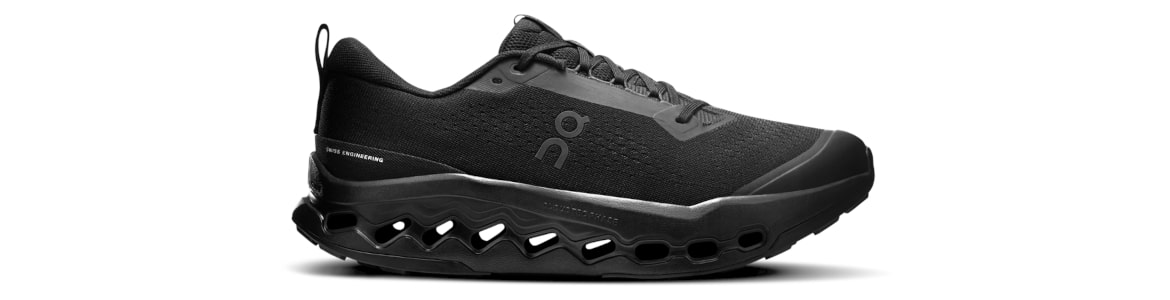Buty męskie On Running Cloudsurfer Trail czarne - zdjęcie podeszwy środkowej