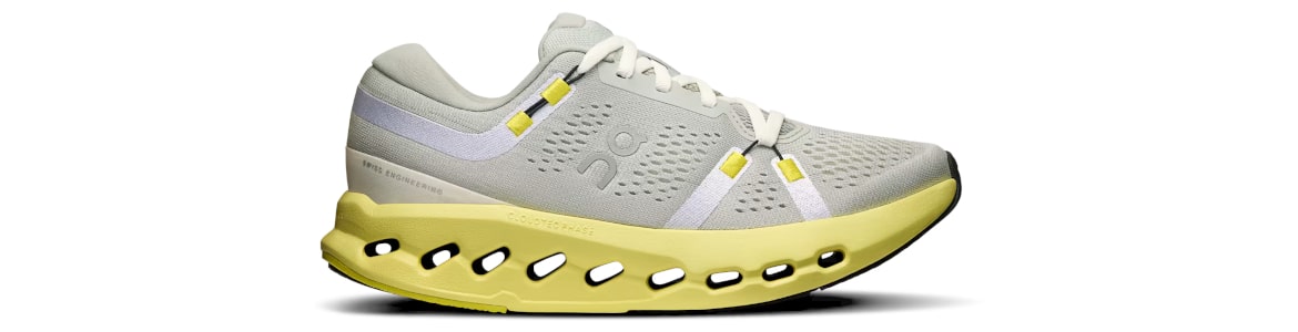 Buty damskie ON Running Cloudsurfer 2 szaro-żółte - zdjęcie podeszwy środkowej