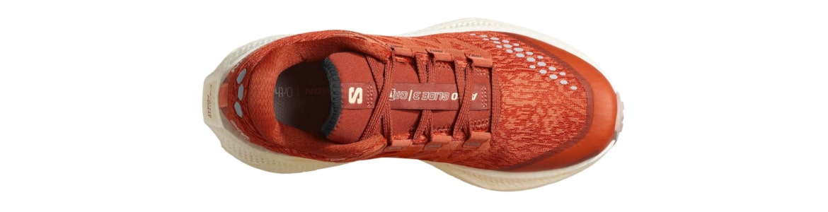 Buty damskie Salomon Aero Glide 3 GRVL damskie bordowe - zdjęcie cholewki