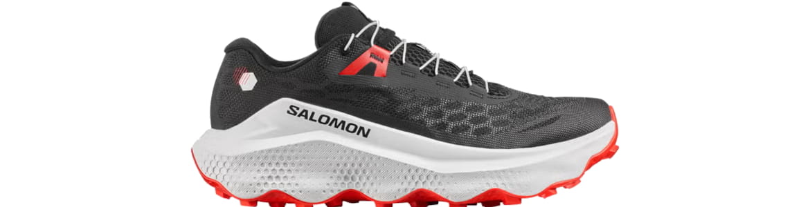 Salomon Ultra Glide 4 męskie czarno-czerwone - zdjęcie podeszwy środkowej 