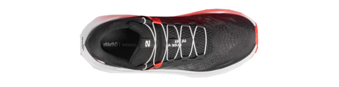 Salomon Ultra Glide 4 męskie czarno-czerwone - zdjęcie cholewki
