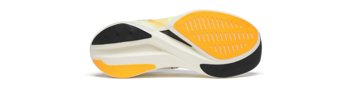 Buty męskie Saucony Endorphin Elite 2 biało-żółte- zdjęcie podeszwy zewnętrznej