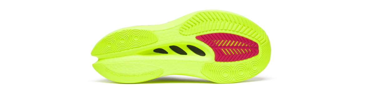 Buty męskie Sauony Endorphin Pro 5 czarno-zielone - zdjęcie podeszwy zewnętrznej