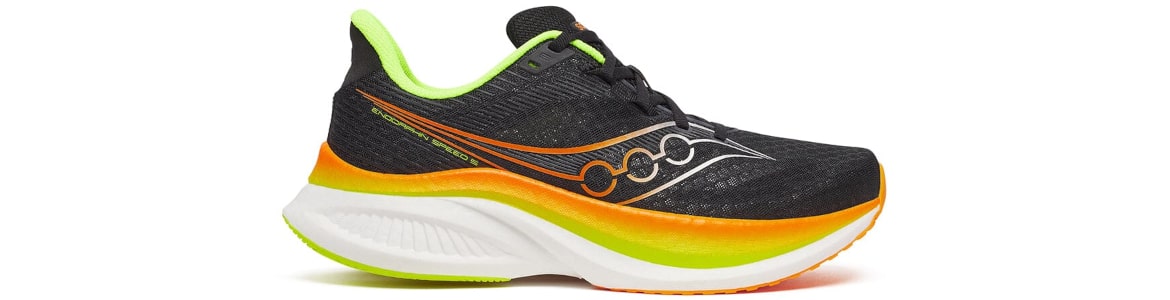 Buty męskie Saucony Endorphin Speed 5 czarno-pomarańczowe - zdjęcie podeszwy środkowej
