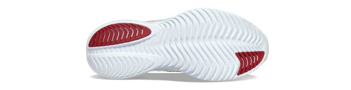 Buty damskie Saucony Kinvara 14 zielone - zdjęcie podeszwy zewnetrznej 