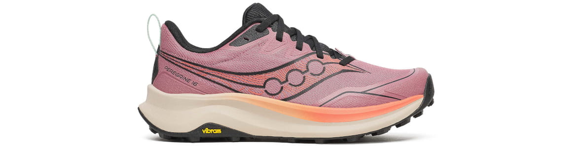 Buty Saucony Peregrine 16 damskie różowe - zdjęcie podeszwy środkowej
