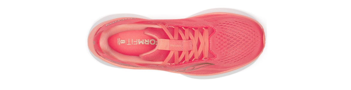 Buty damskie Saucony Ride 18 koralowe - zdjęcie cholewki