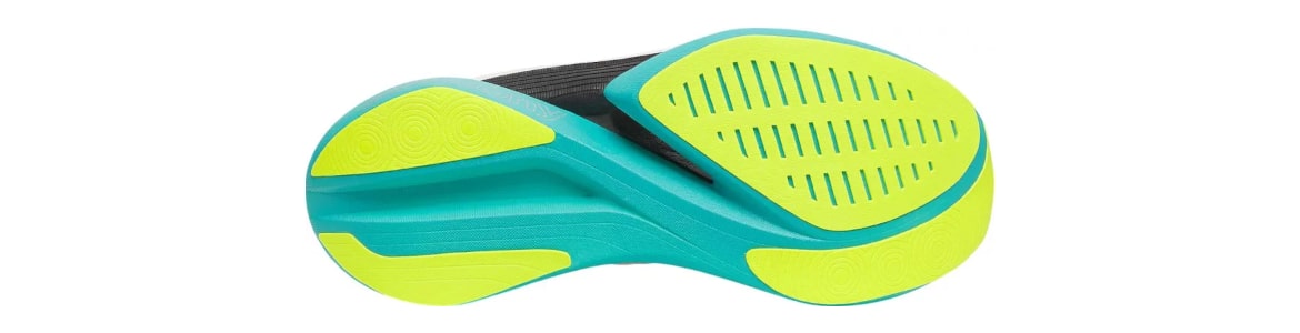 Buty męskie Saucony Endorphin Elite 2 biało-turkusowe - zdjęcie podeszwy zewnętrznej