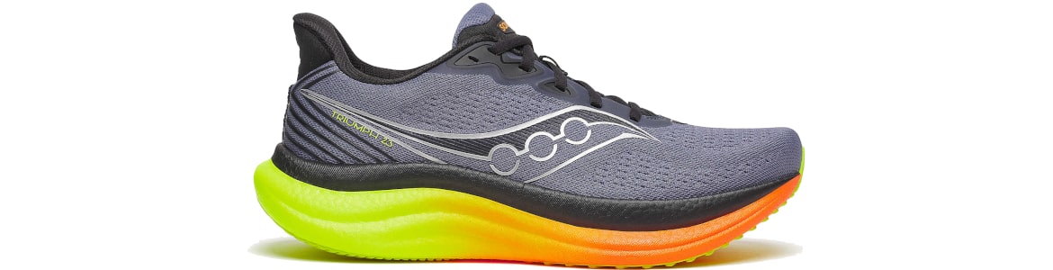 Buty Saucony Triumph 23 szaro-pomarańczowe męskie - zdjęcie podeszwy środkowej 