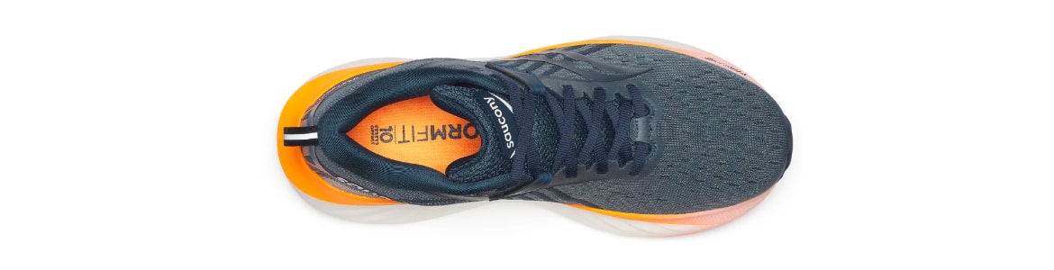 Buty Saucony Triumph 22 damskie granatowe - zdjęcie cholewki