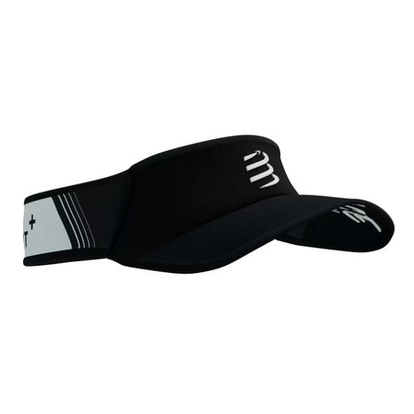 Daszek Compressport Ultralight Visor czarno-biały