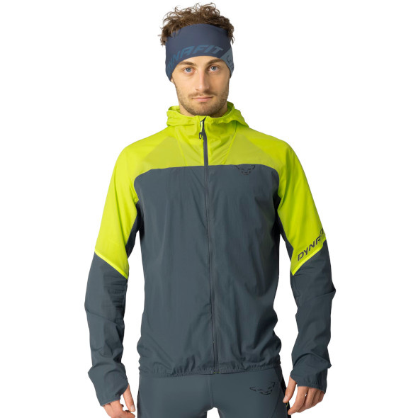 Kurtka Dynafit Alpine Wind Jacket szaro-żółta męska 