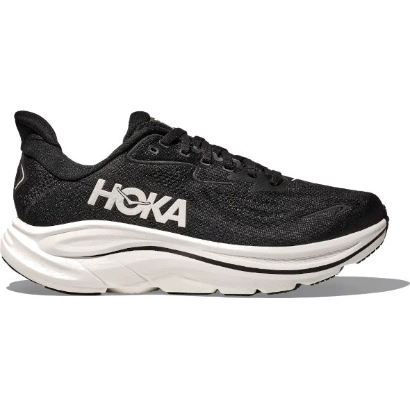 Buty Hoka Clifton 10 Wide (na szersza stopę) czarno-białe (BWHT) męskie SS25
