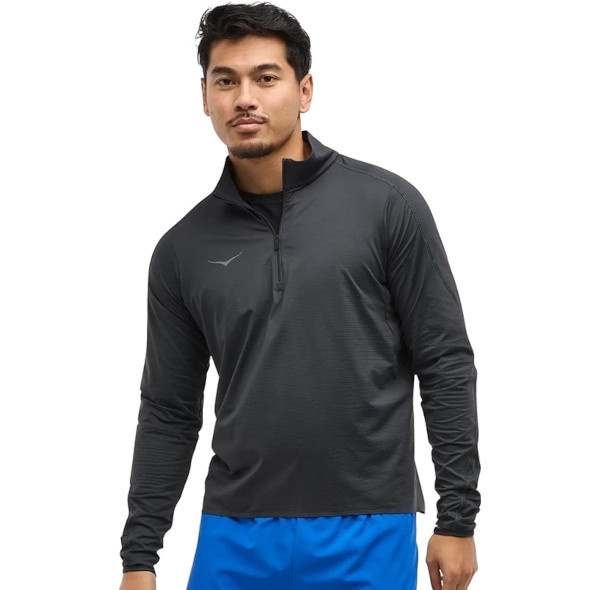 Bluza Hoka GlideTech Quarter Zip czarna męska