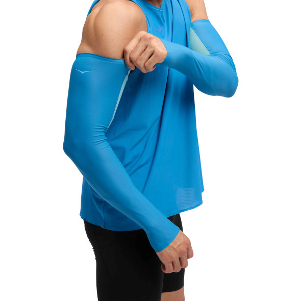 Rękawki Hoka Airolite Arm Sleeves niebieskie
