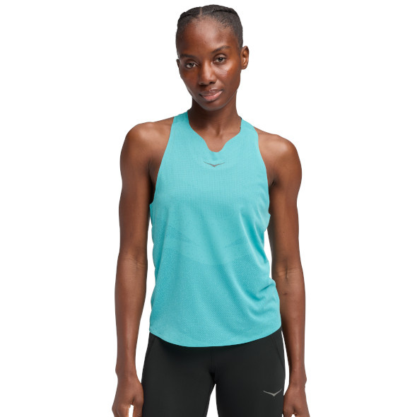 Koszulka Hoka Race Day Singlet damska niebieska