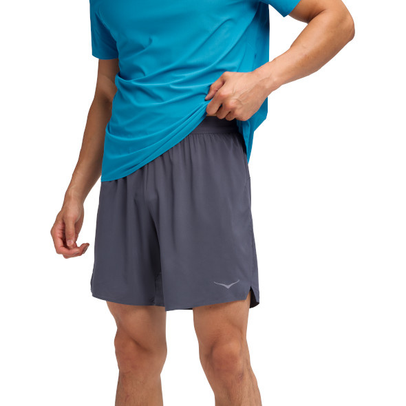 Spodenki Hoka Glide 7" Short 2in1 szare męskie