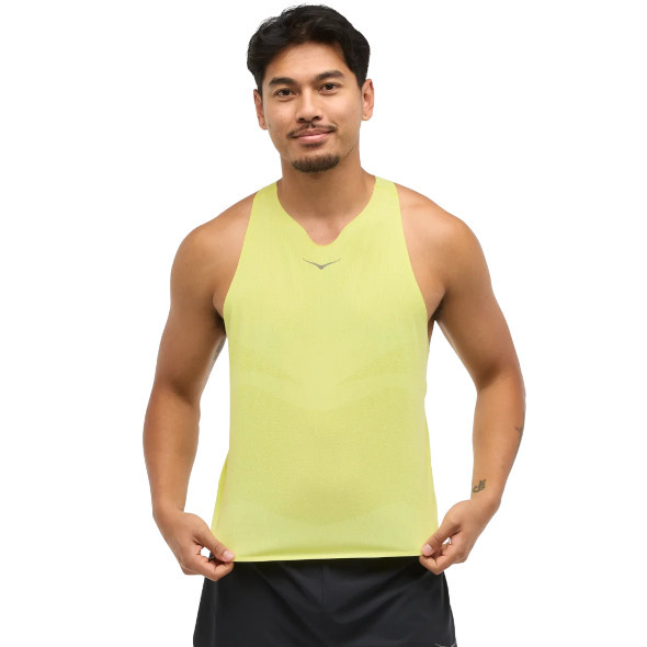 Koszulka Hoka Race Singlet żółta męska