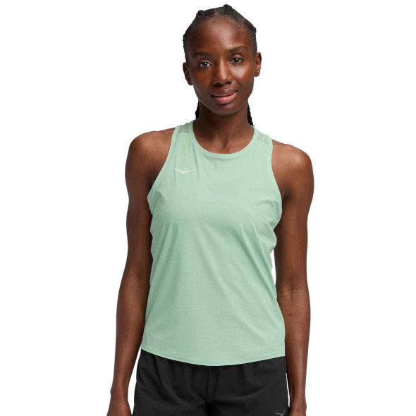 Koszulka Hoka Airolite Tank 2.0 damska jasnozielona
