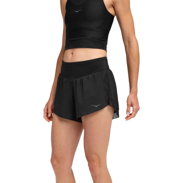 Spodenki Hoka Glide 4" Short damskie czarne SS25