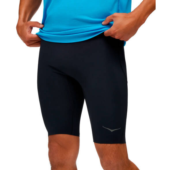 Krótkie legginsy Hoka Novafly Half Tight czarne męskie SS24