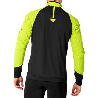 Bluza Dynafit Alpine L/S 1/2 Zip Tee czarno-żółta męska 