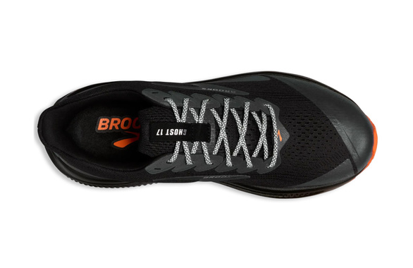 Buty Brooks Ghost 17 czarno-pomarańczowe męskie AW25